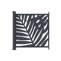 ZAUN - 102.5cm x 7.6cm - Aluminium - anthrazitgrau - TOGIRO - Anthrazit, Metall (102.5/100cm) - Vente-Unique