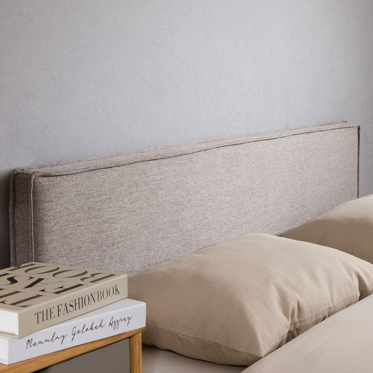 KOPFTEIL KLAO 160X190 CM - Grau, Textil (161/59/6cm) - IDIMEX