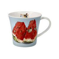 TEETASSE Daria Rosso - Summer Vibes, Fine Bone China - Multicolor, Keramik (0.35L) - Goebel