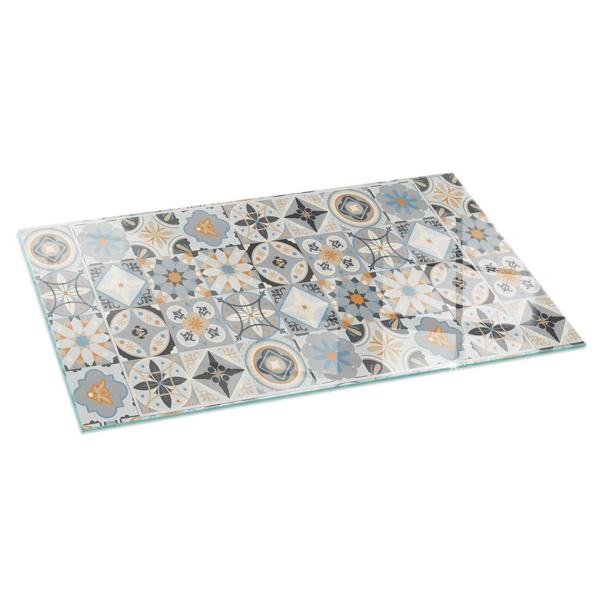 GLASPLATTE für Kamin 140x70 cm Grau - Grau, Glas (140/70/0.4cm) - ArtPrintCave