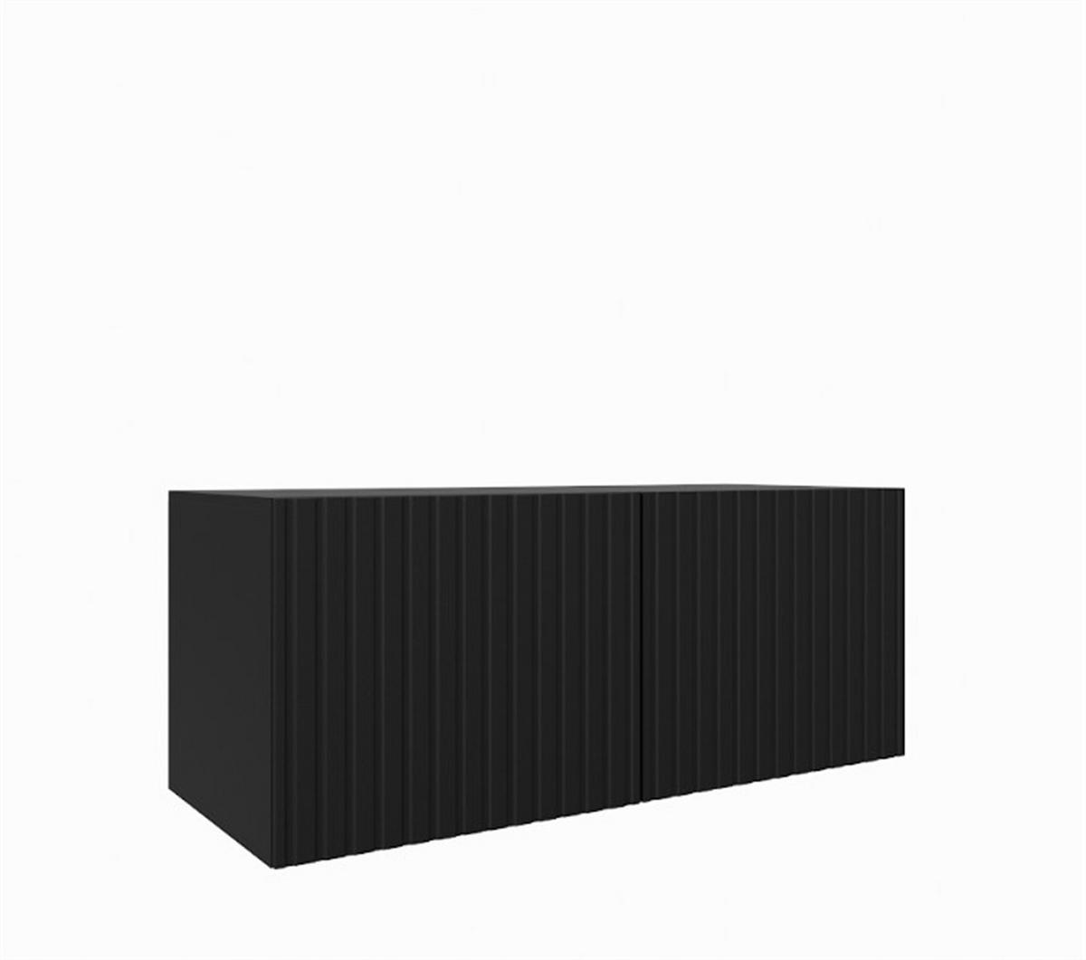 LOWBOARD LIVO 100/41/40 cm, Hängender TV-Schrank Schwarz - Schwarz, Holzwerkstoff (100/41/40cm) - MASSENO