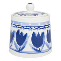ZUCKERDOSEN Tulpen in Blau - 11,5cm - Blau, Keramik (10.5/11.5cm) - Blond Amsterdam