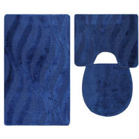 BADEMATTE Set 3 tlg BLAU - Blau, Textil (60/100cm) - ROLFNERS