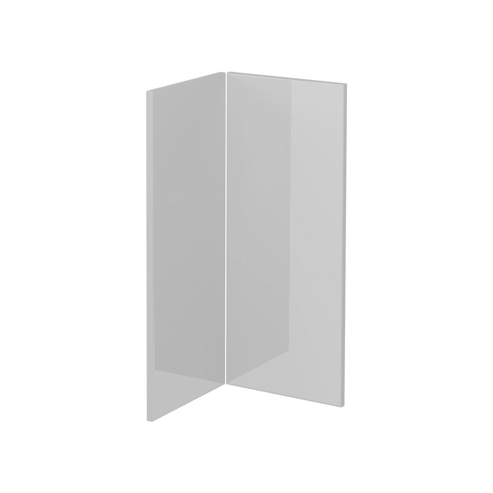 KÜCHENFRONT R-Line Weiß Hochglanz 59.2 x 71.3 cm Möbelfront für den Eckunterschrank - Weiß Hochglanz, Holzwerkstoff (59.2/71.3/1.6cm) - Vicco