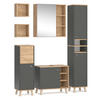 BADMÖBEL-SET Senyo Anthrazit 5 Teile - Honigeiche/Anthrazit, Holzwerkstoff (62/54/32cm) - Vicco