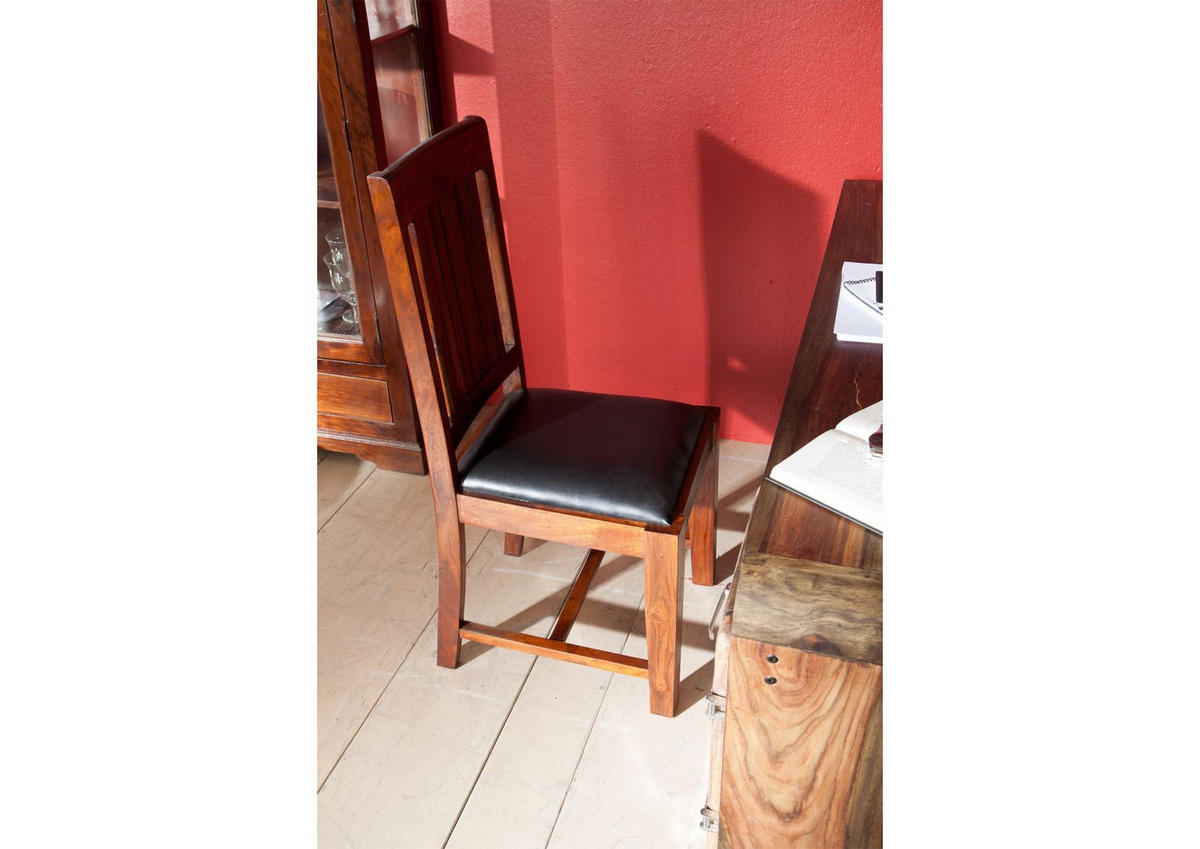 STUHL Massivholz 48 x 51 x 100 cm dunkelbraun OXFORD #15 - Dunkelbraun, Holz (48/100/51cm) - Massivmoebel24