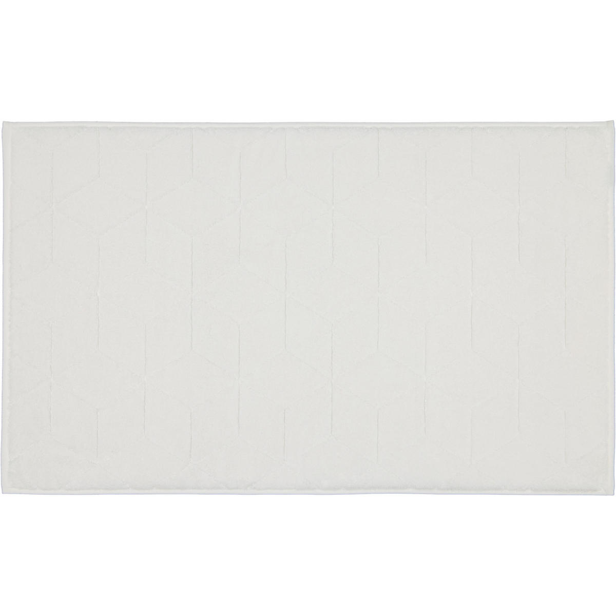 BADEMATTEN COORDINATES CARRÉ 2553 BRILLIANT WHITE - 600 - Weiß, Textil (50/80cm) - Zöllner