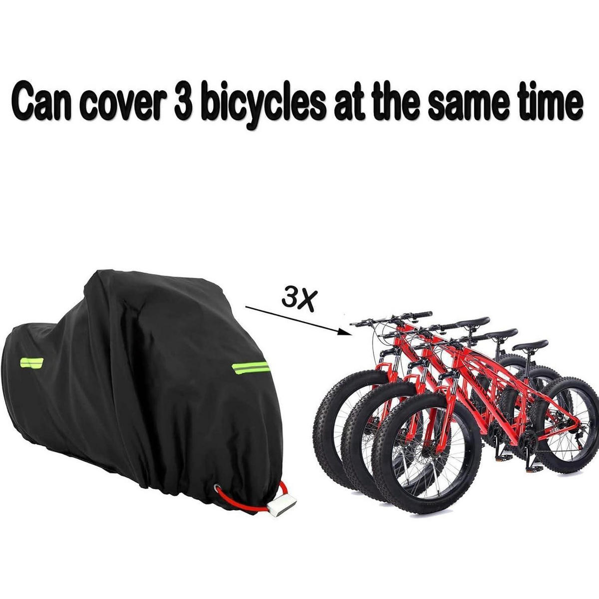 FAHRRADABDECKUNG Wasserdicht 210 x 112 x 112 cm - Schwarz, Textil (112/112/210cm)