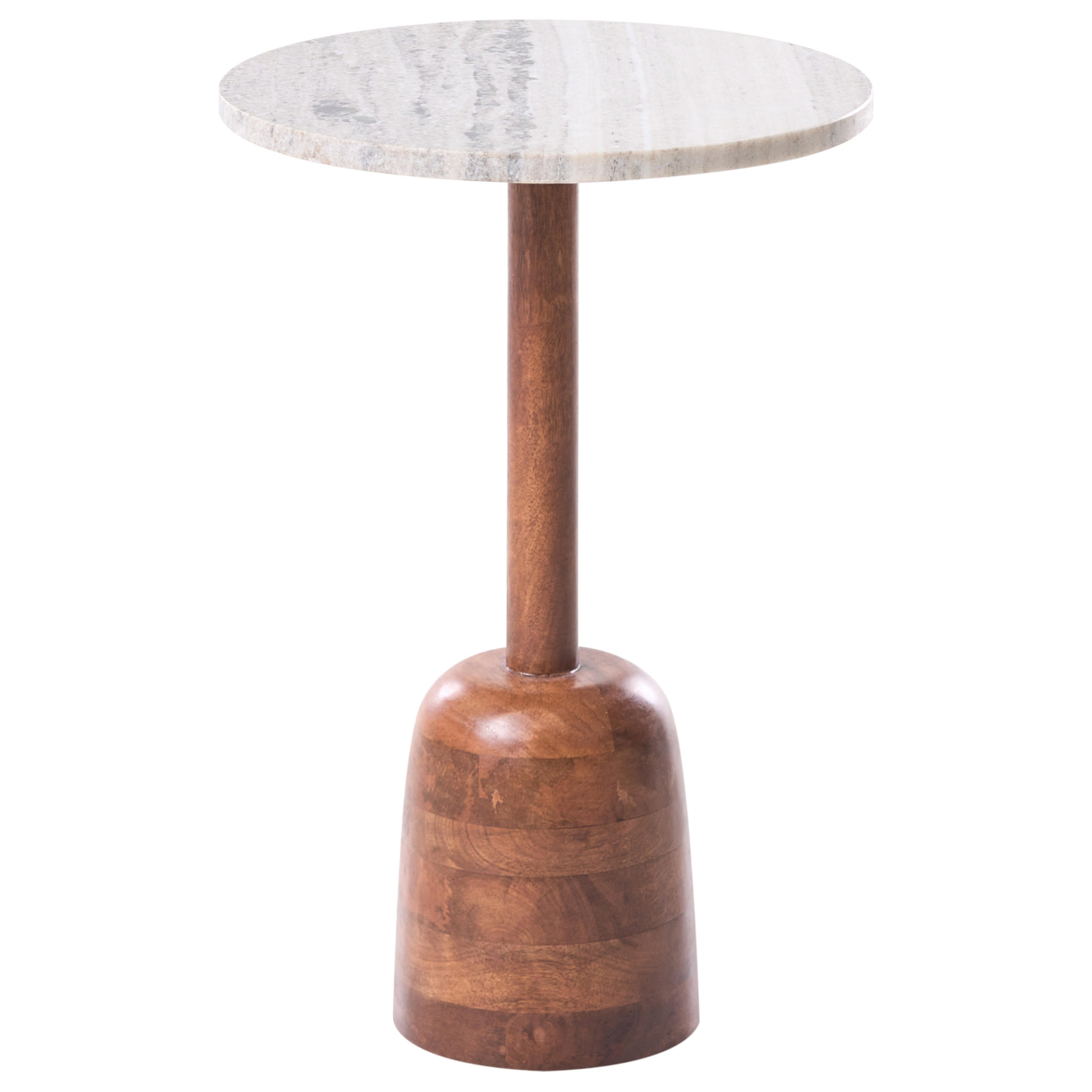 BEISTELLTISCH Mangoholz Braun Hartwell - Braun, Holz (36/36/54cm) - Beliani