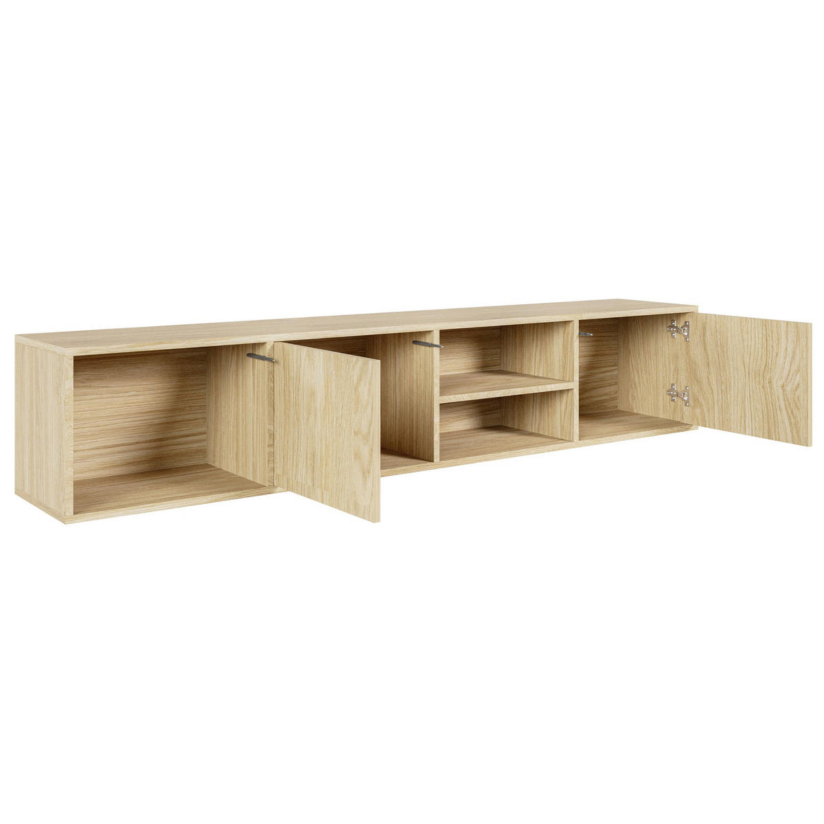 TV-STOLEK Sanva Olejovaný dub 200 cm - barva dubu, kompozitní dřevo (200/40/35cm) - Selsey