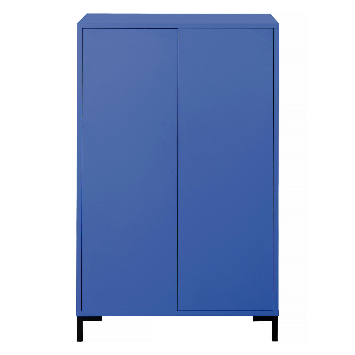 AUFBEWAHRUNGSMÖBEL Multifunktionales in Blau VERNER - Blau, Holzwerkstoff (40/123/75cm) - RNT By Really Nice Things