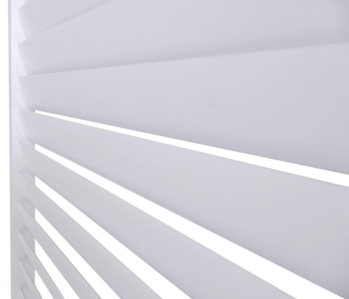 LAMELLENWAND für Pergola 220x90cm Weiß - Weiß, Metall (90/220/6cm) - BERLINLODGE