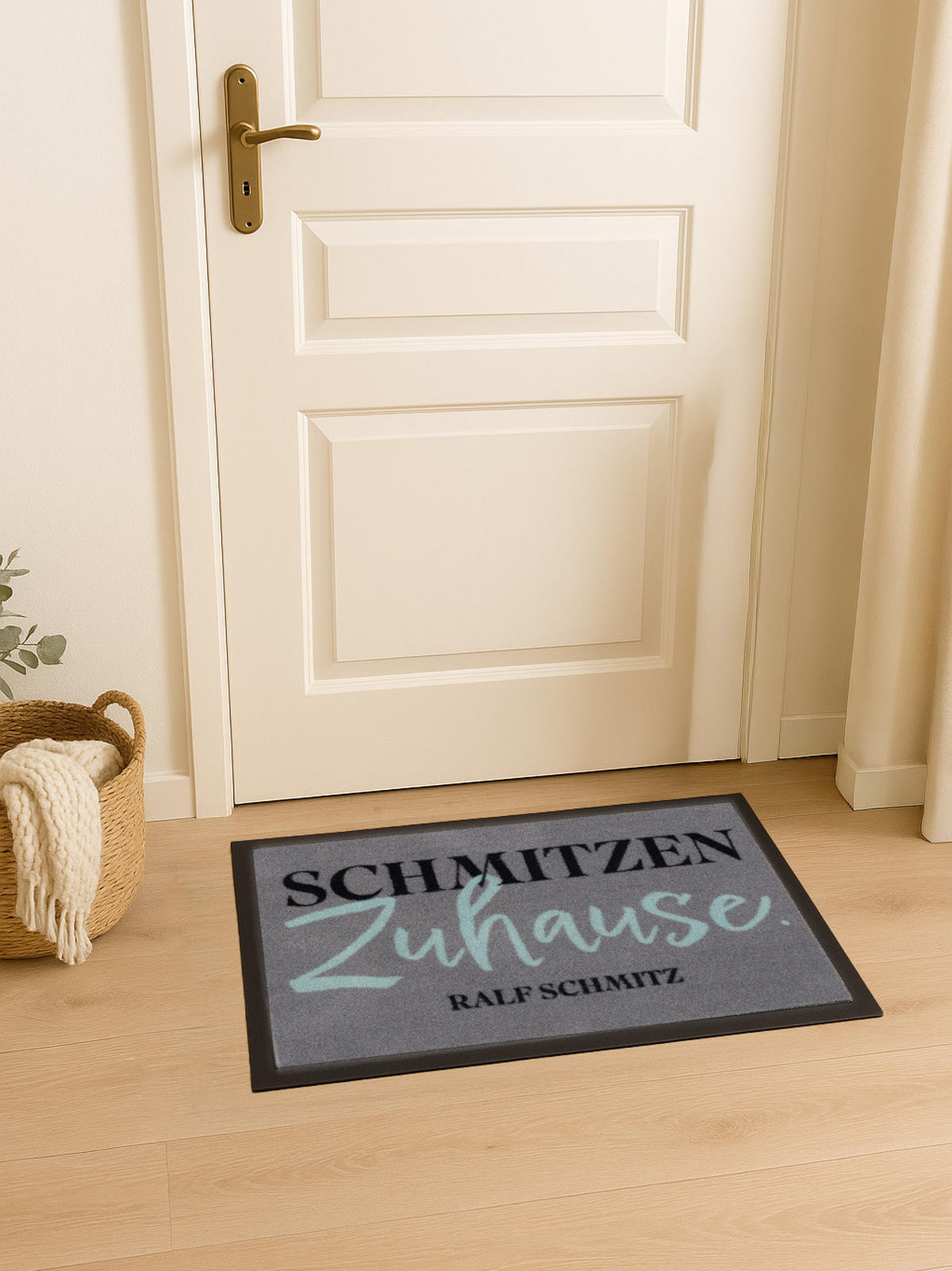 FUSSMATTE Ralf Schmitz Schmitzen Zuhause Grau 39 x 58 cm - Grau, Kunststoff (39/58cm) - United Labels