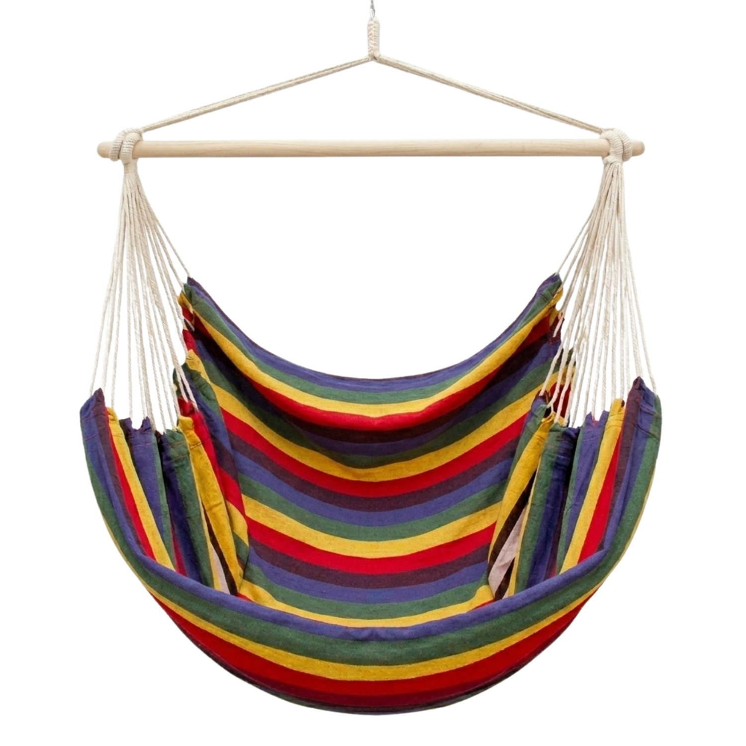 XXL HÄNGESESSEL 185/130 cm Belastbar bis 150 kg Multicolor - Multicolor, Textil (130/155/185cm) - Amanka