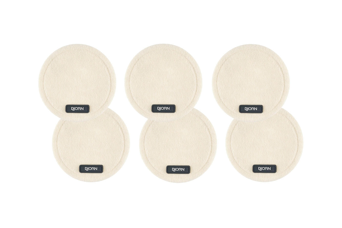 UNTERSETZER - 6er-Set - Recycelter Filz in Beige - Beige, Textil (10/10cm) - Björn