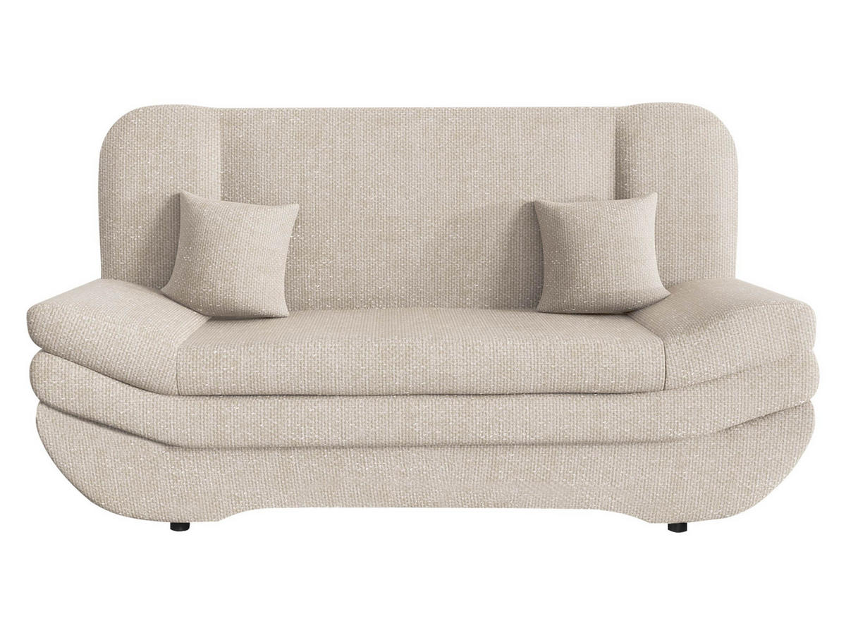 SCHLAFSOFA Weronika Premium - Beige/Schwarz, Holz/Kunststoff (200/95/90cm) - MIRJAN24
