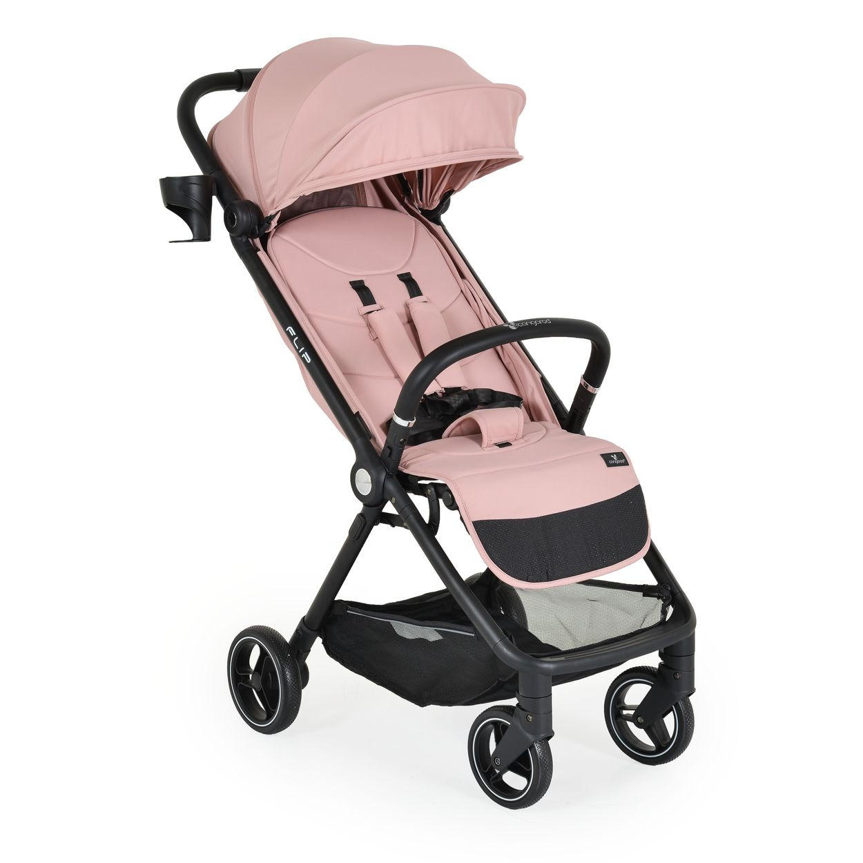 KINDERWAGEN, Sommerbuggy Flip rosa klappbar Getränkehalter Korb Stoßdämpfer - Rosa, Metall (88/50/106cm) - Cangaroo