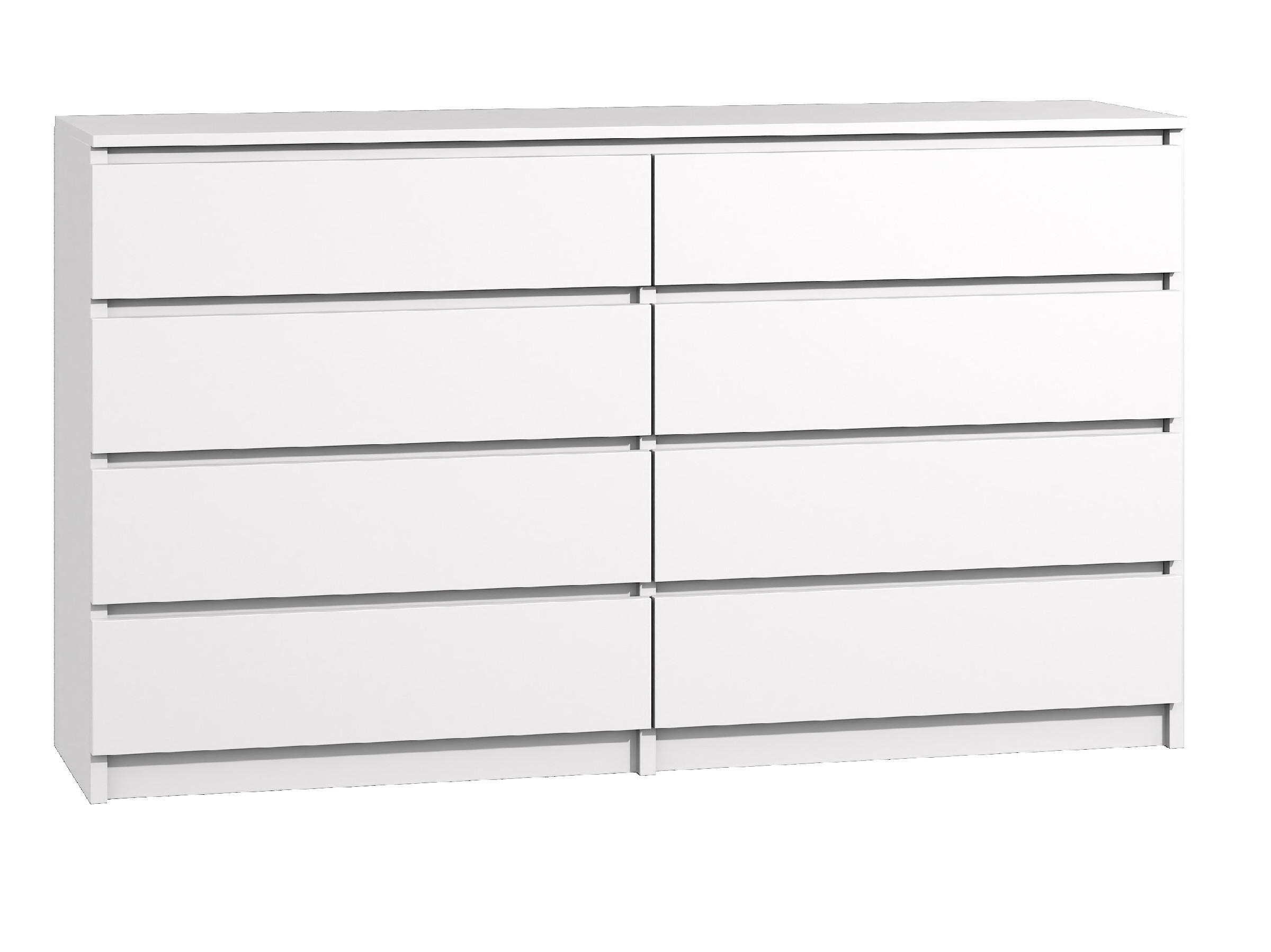 KOMMODE bella8 140 Weiss - Weiß, Holzwerkstoff (140/98/35cm) - roe furniture