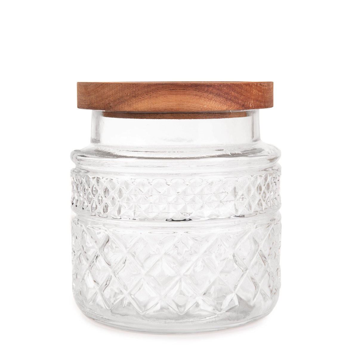 BEHÄLTER Moladri 1 l 4er-Set - Transparent, Glas (13/14/13cm) - Homla