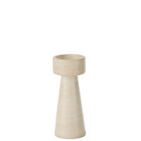 KERZENHALTER OLINA - Zement - Beige - L - Beige, Stein (10/25cm) - J-Line