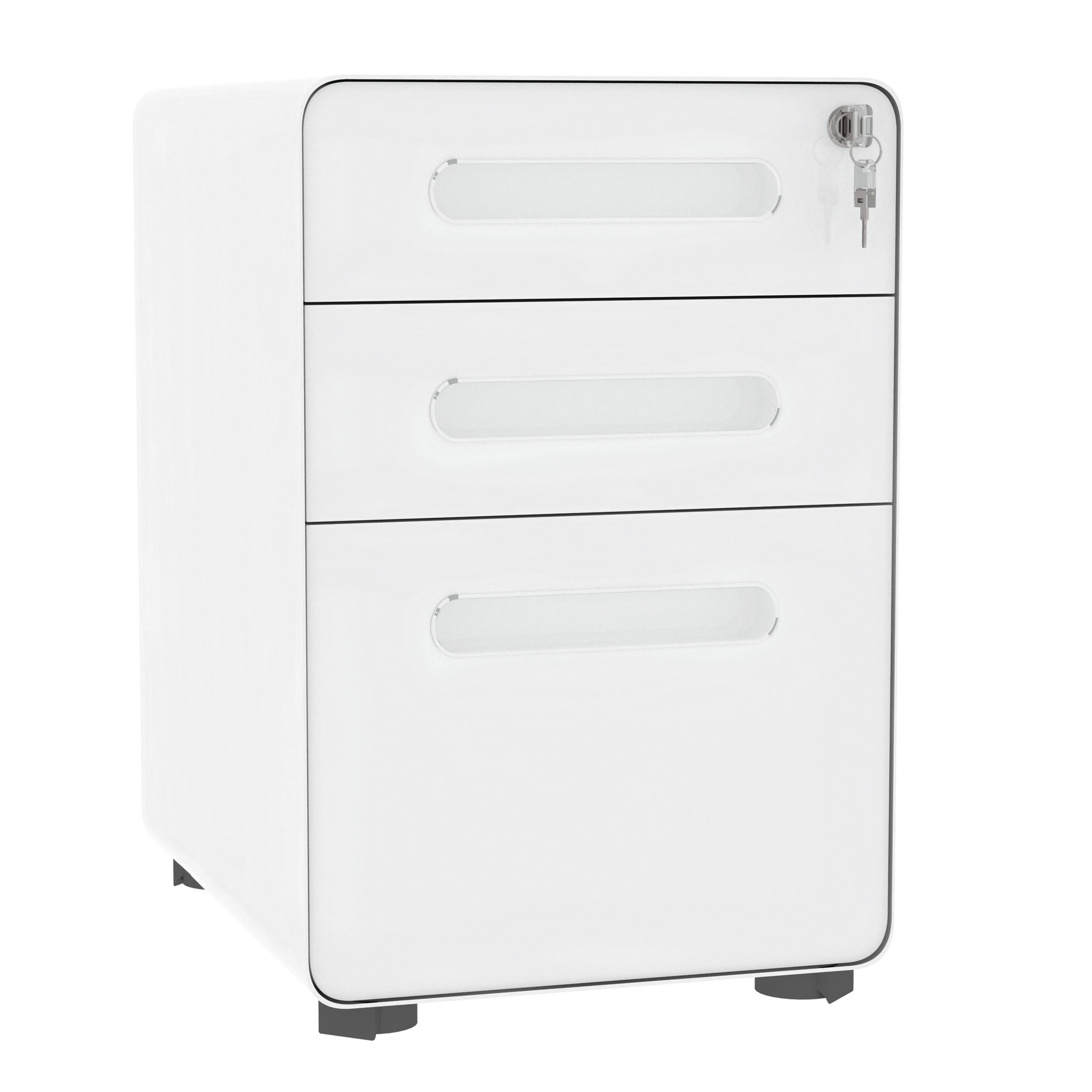 ROLLCONTAINER DE-09775 Weiß - Weiß, Metall (48/59/39cm) - ComfortXL
