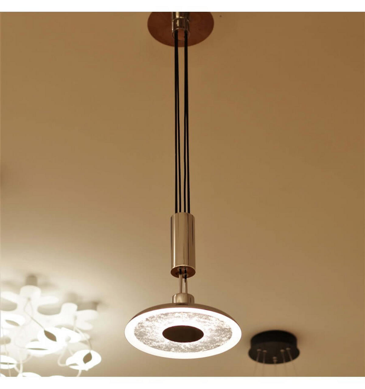 HÄNGELEUCHTE Yukon, Silber/Chrom, 160cm - Chromfarben, Metall (160/23/160cm) - KOSILUM