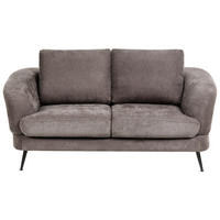 POHOVKA 2-místná Žinylková látka Taupe Kjaer - šedohnědá, textil (155/100/100cm) - Beliani