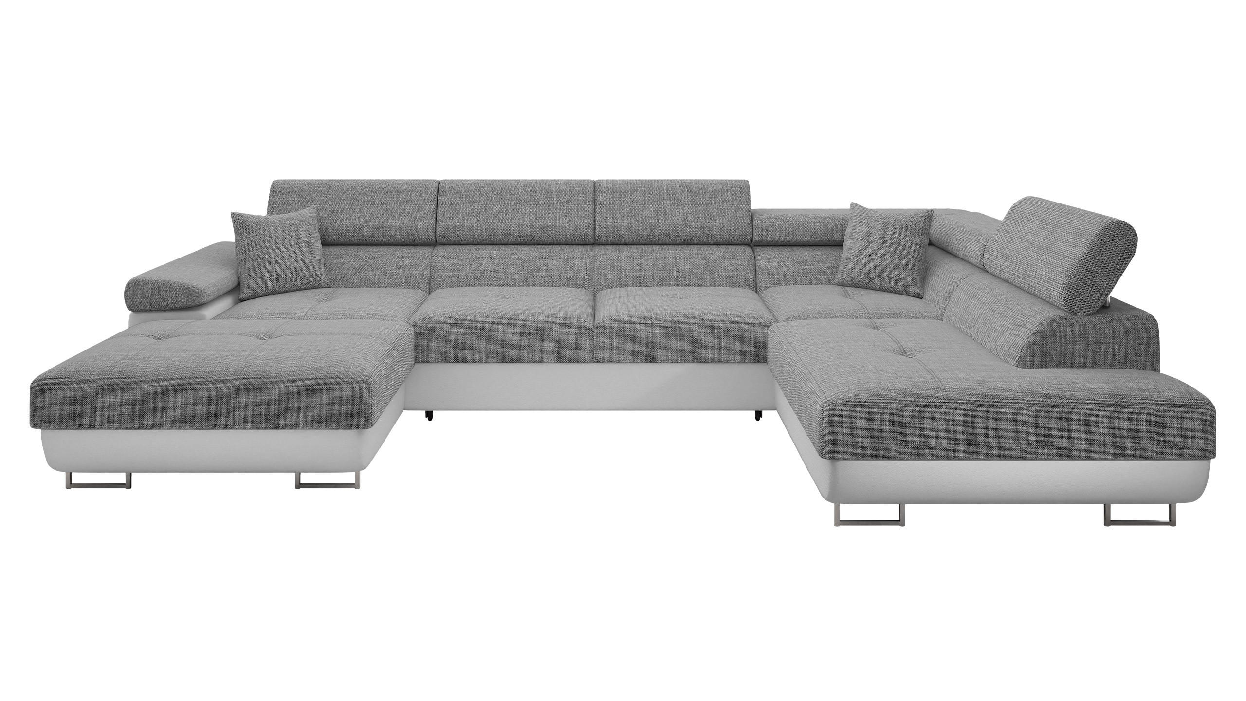 Mirjan24 Wohnlandschaft Graphit 203x90x346 cm