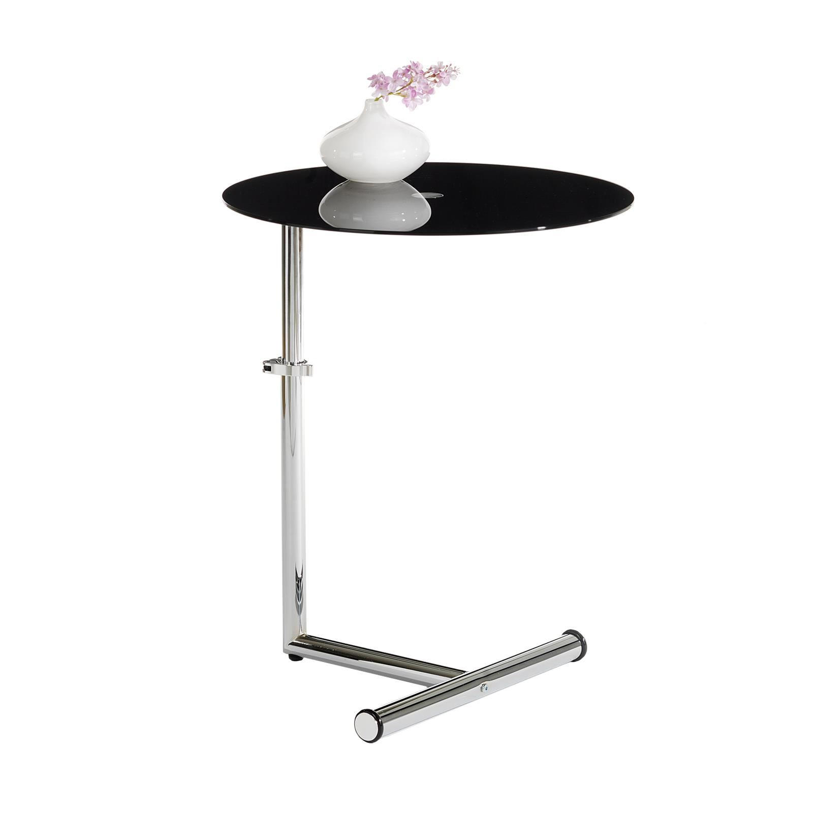 COUCHTISCH LEONIE - Schwarz, Glas (46/46/65cm) - IDIMEX