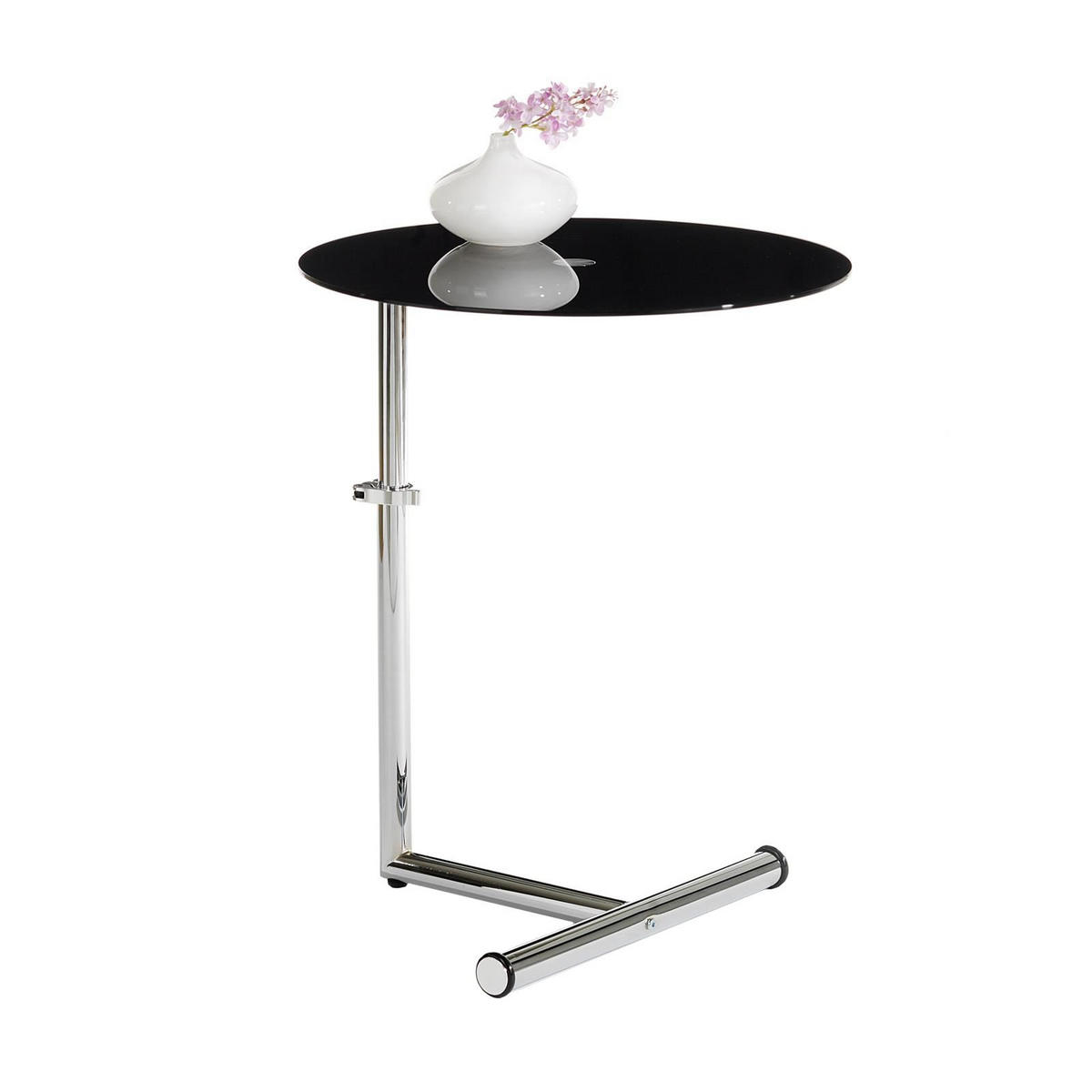 COUCHTISCH LEONIE - Schwarz, Glas (46/46/65cm) - IDIMEX