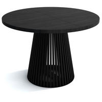 TISCH Schwarz DUSTO Ausziehbar Mit Lamellen 120/220 cm - Schwarz, Holzwerkstoff (120/120/77cm) - Sepro Meble