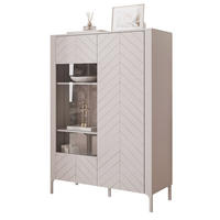VITRINE LORIEN 103 cm Kaschmir - Kaschmir, Holzwerkstoff/Metall (103/145.1/40.6cm) - Idohome