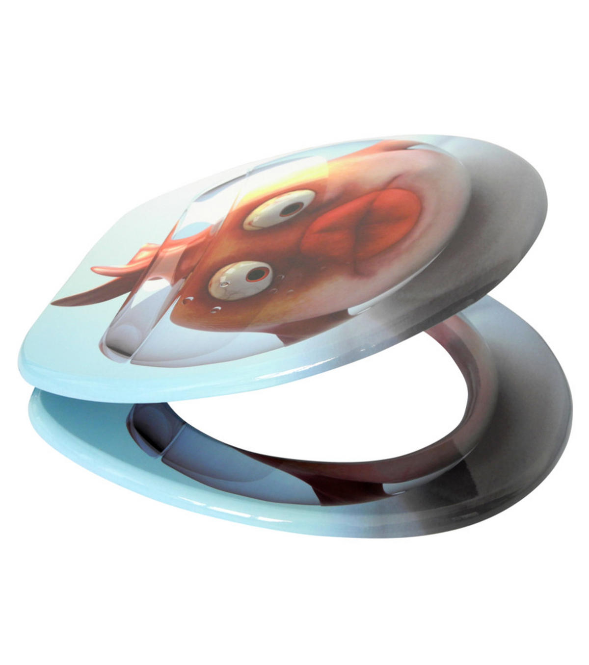 WC-SITZ Goldfisch - Orange, Holzwerkstoff (38/6/47cm) - Sanilo