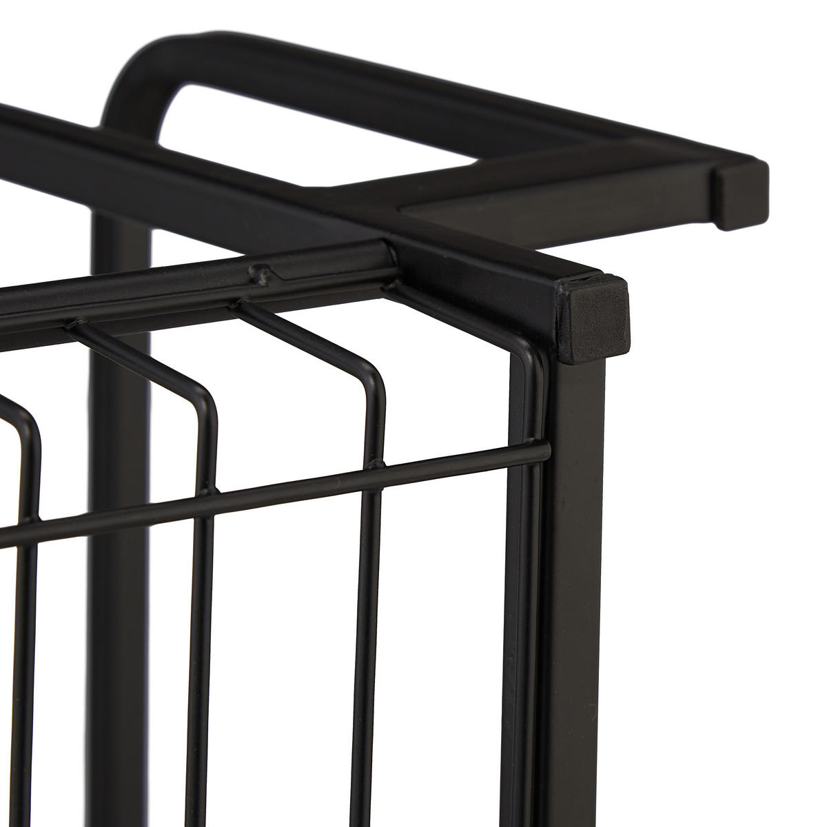 KÜCHENREGAL Arbeitsplatte - Schwarz, Metall (53/60.5/22cm) - Relaxdays