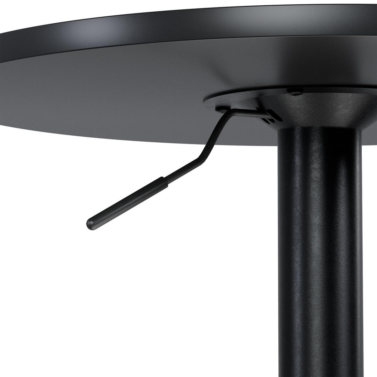 STEHTISCH rund 52 cm Holz Schwarz/Schwarz - Schwarz, Holz/Metall (52/52/70cm) - CLP