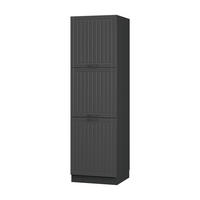 SKŘÍŇKA NA VESTAVĚNOU TROUBU Fame-Line Tmavě šedá - tmavě šedá/antracitová, kompozitní dřevo (60/206.8/58cm) - Vicco