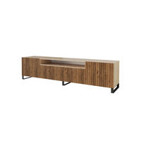 LOWBOARD KITO-S 200x53x41 cm - Artisan / Katania - Eiche Wotan/Schwarz, Holzwerkstoff (200/53/41cm) - ALTDECOR