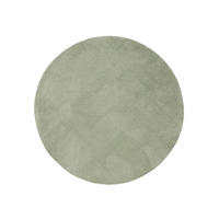 KULATÝ shaggy koberec Soda Světle zelená ø 160 cm - světle zelená, textil/přírodní materiály (160/160cm) - benuta Nest