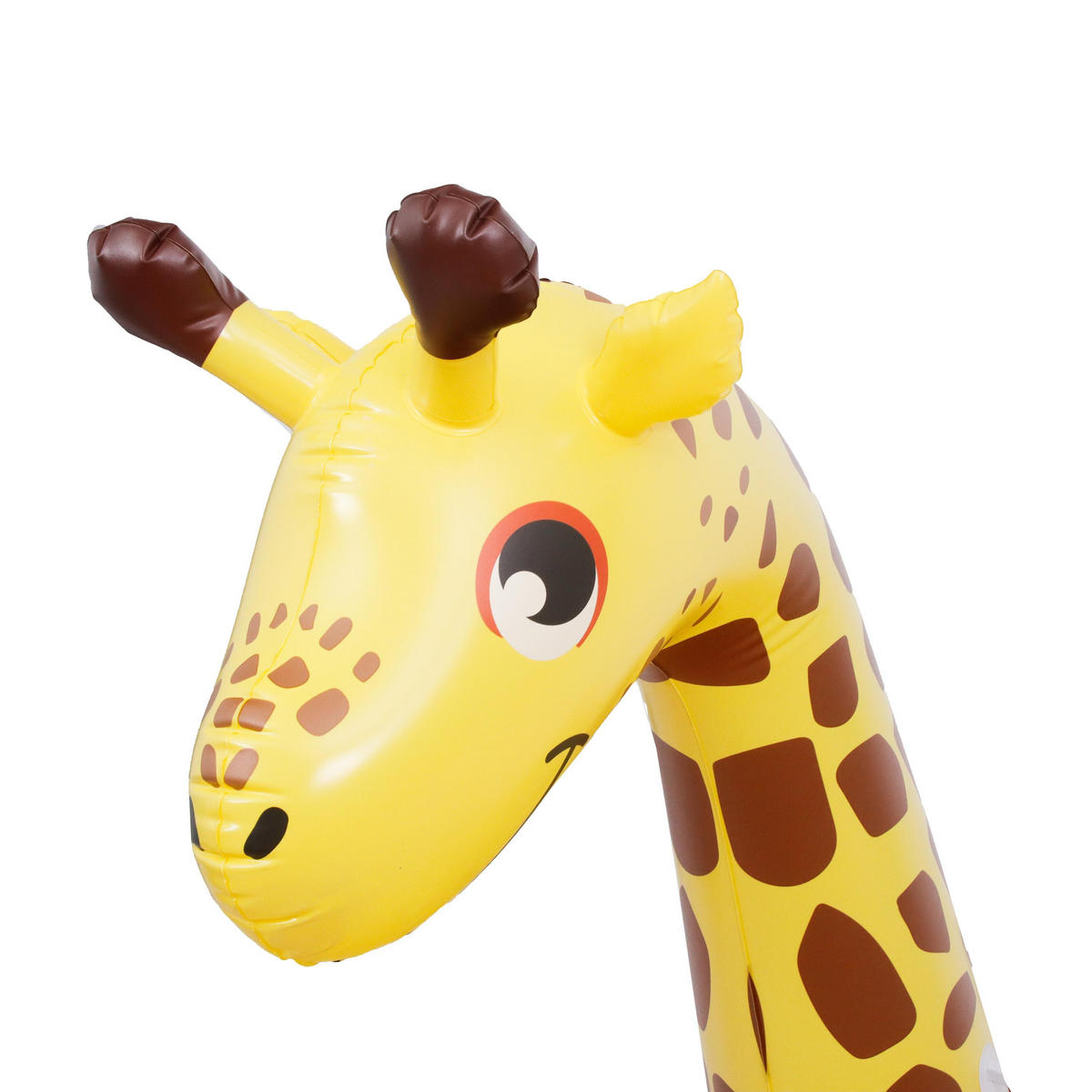 SCHWIMMTIER aufblasbar Giraffe 180 x 158 x 120 cm mit Haltegriffen - Gelb, Kunststoff (158/180cm) - Avenli