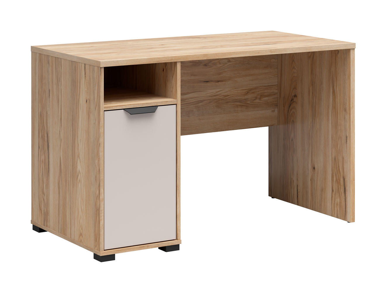 SCHREIBTISCH Chuck Mauvella Eiche / Kaschmir 120 / 60 / 75cm - Kaschmir/Eichefarben, Holz/Holzwerkstoff (60/120/75cm) - Feldmann-Wohnen