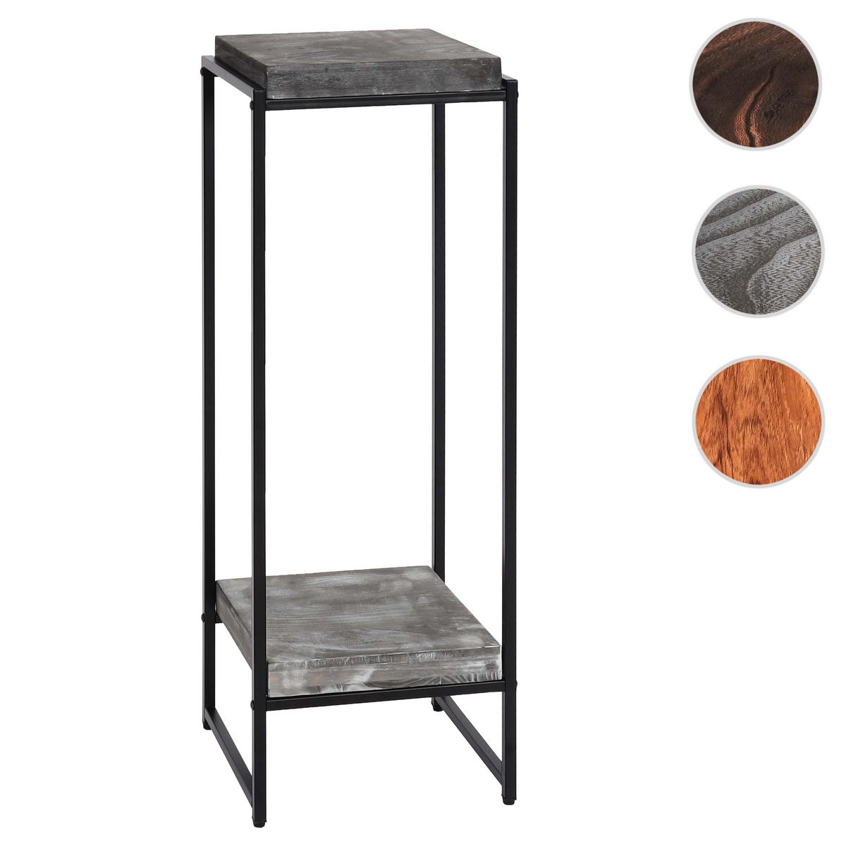 BLUMENTISCH quadratisch Grau - Grau, Holzwerkstoff (32/30/101cm) - MCW