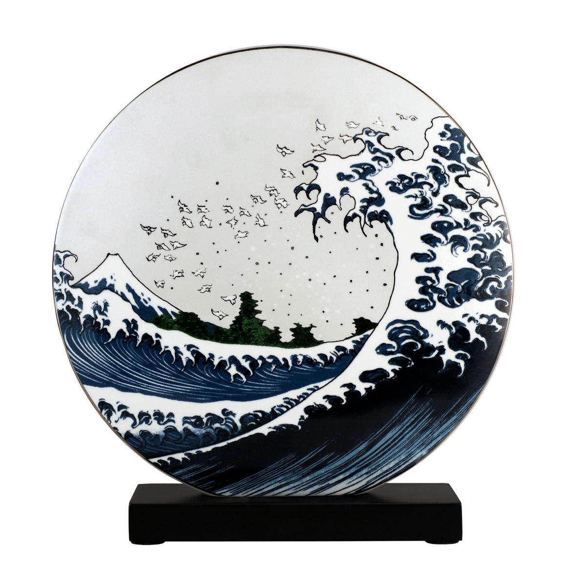 VASE Katsushika Hokusai - Die große Welle, Porzellan, Bunt, 33.5 cm - Multicolor, Keramik (33.5cm) - Goebel