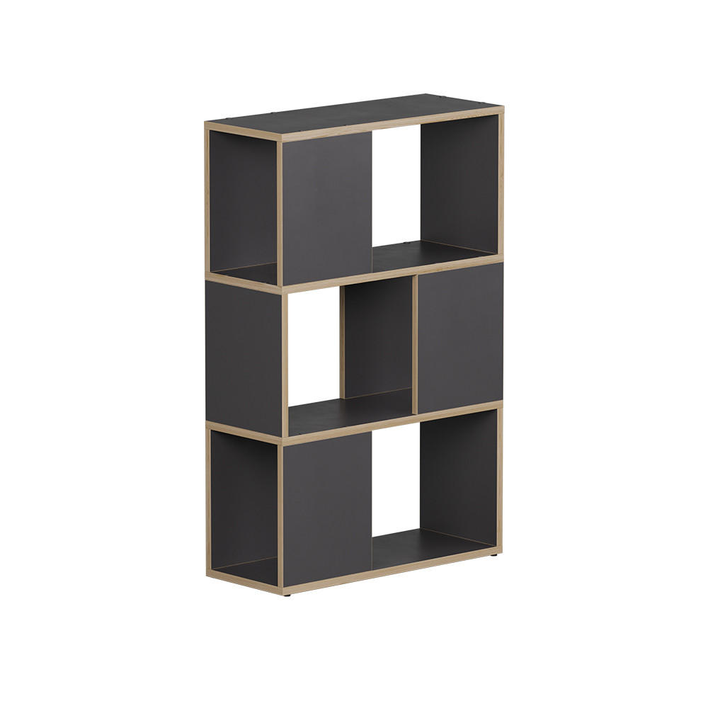RAUMTEILER Eneos Anthrazit/Eiche 60 x 94 cm - Eichefarben/Anthrazit, Holzwerkstoff (60/94/24cm) - Vicco