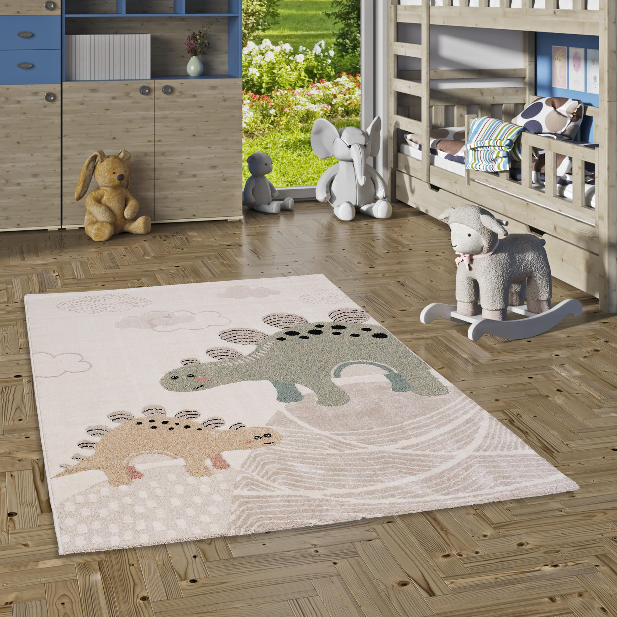 KINDER TEPPICH HAPPY KIDS - Mintgrün, Textil (120/170cm) - Pergamon