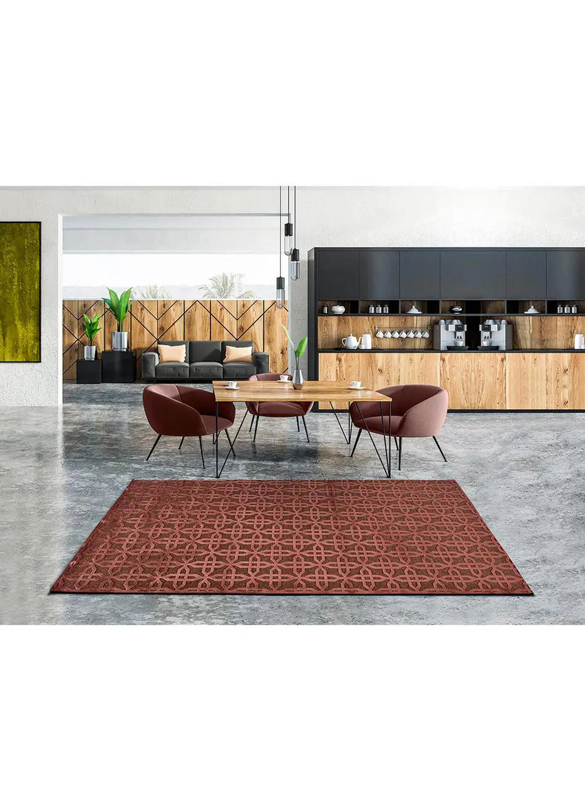 KURZFLORTEPPICH Kupfer Margot 160/230 cm - Kupferfarben, Kunststoff/Textil (160/230cm) - Atticgo