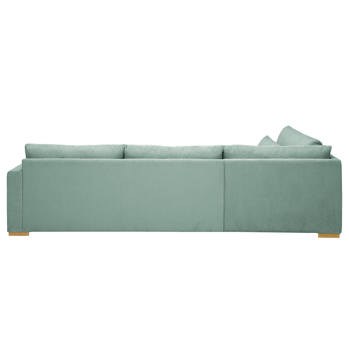 ECKSOFA mit Ottomane - Blau, Textil (299/216cm) - home24