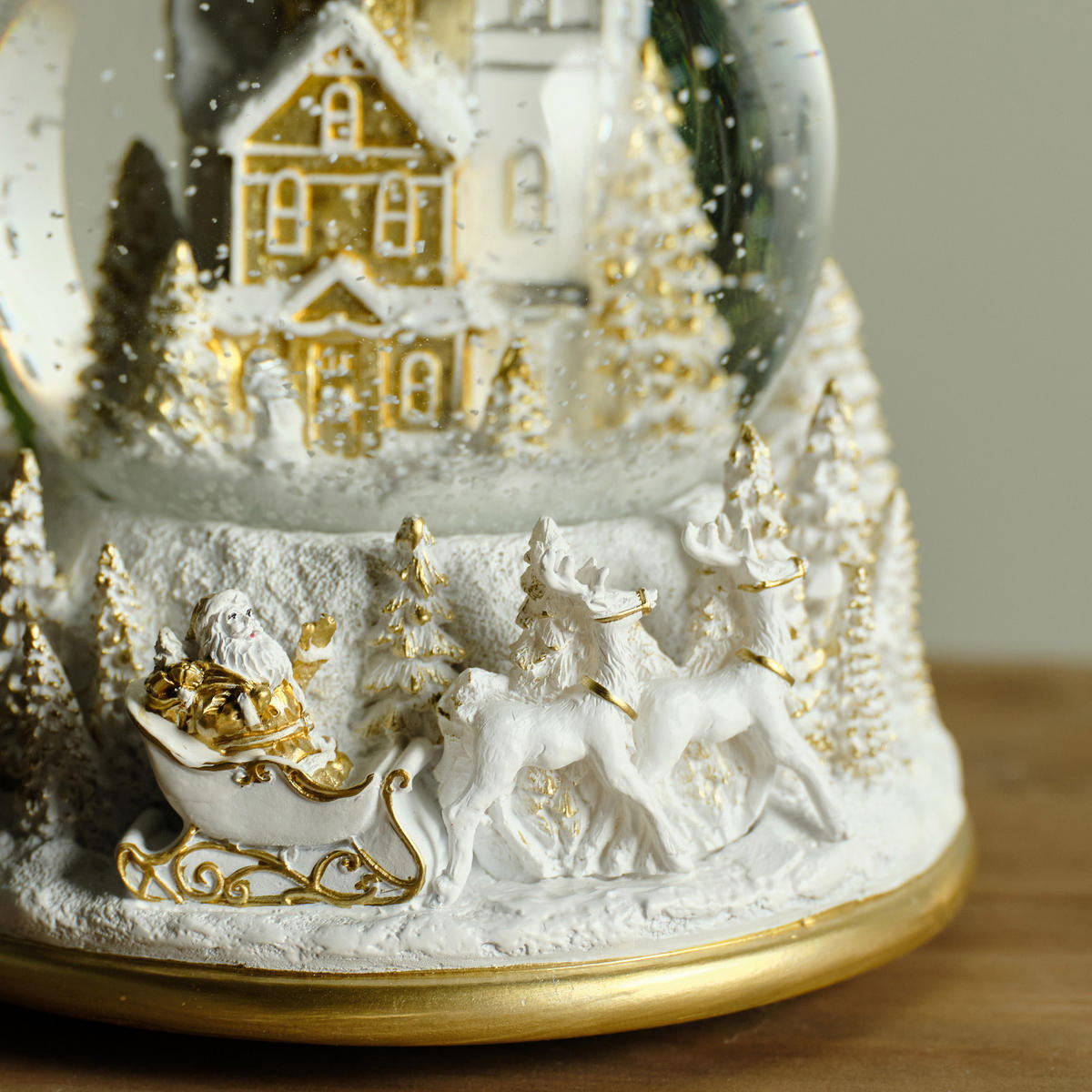 SCHNEEBALL Mit Spieluhr Mingle - Weiß, Glas (13/14/13cm) - home&you