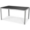 GARTENTISCH Bosano Schwarz, mit Silber Beine - Schwarz, Holzwerkstoff (150/90/74cm) - Bettso