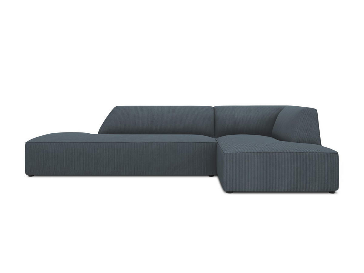 ECKSOFA rechts Ruby aus Cord blau 4 Sitzplätze - Blau, Textil (180/273cm) - Micadoni
