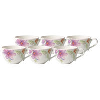KAFFEE OBERTASSE Mariefleur Basic bunt 250 ml 6er Set - Multicolor, Keramik (0.25L) - Villeroy & Boch